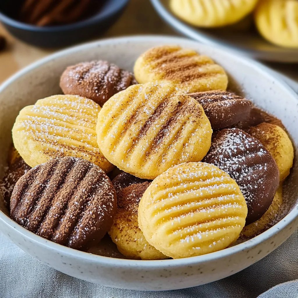 Puddingplätzchen mit Schoko und Vanille