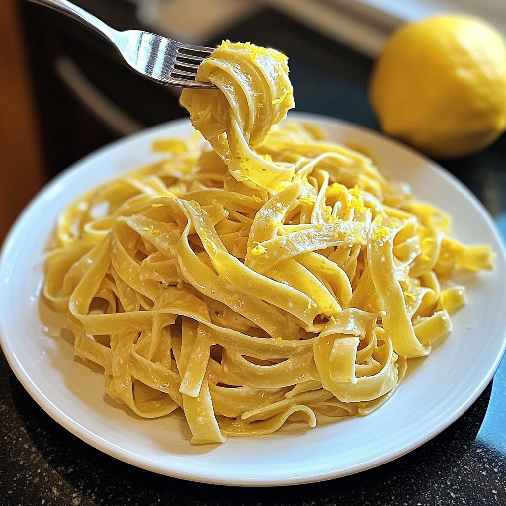 Tagliatelle mit Zitronensauce