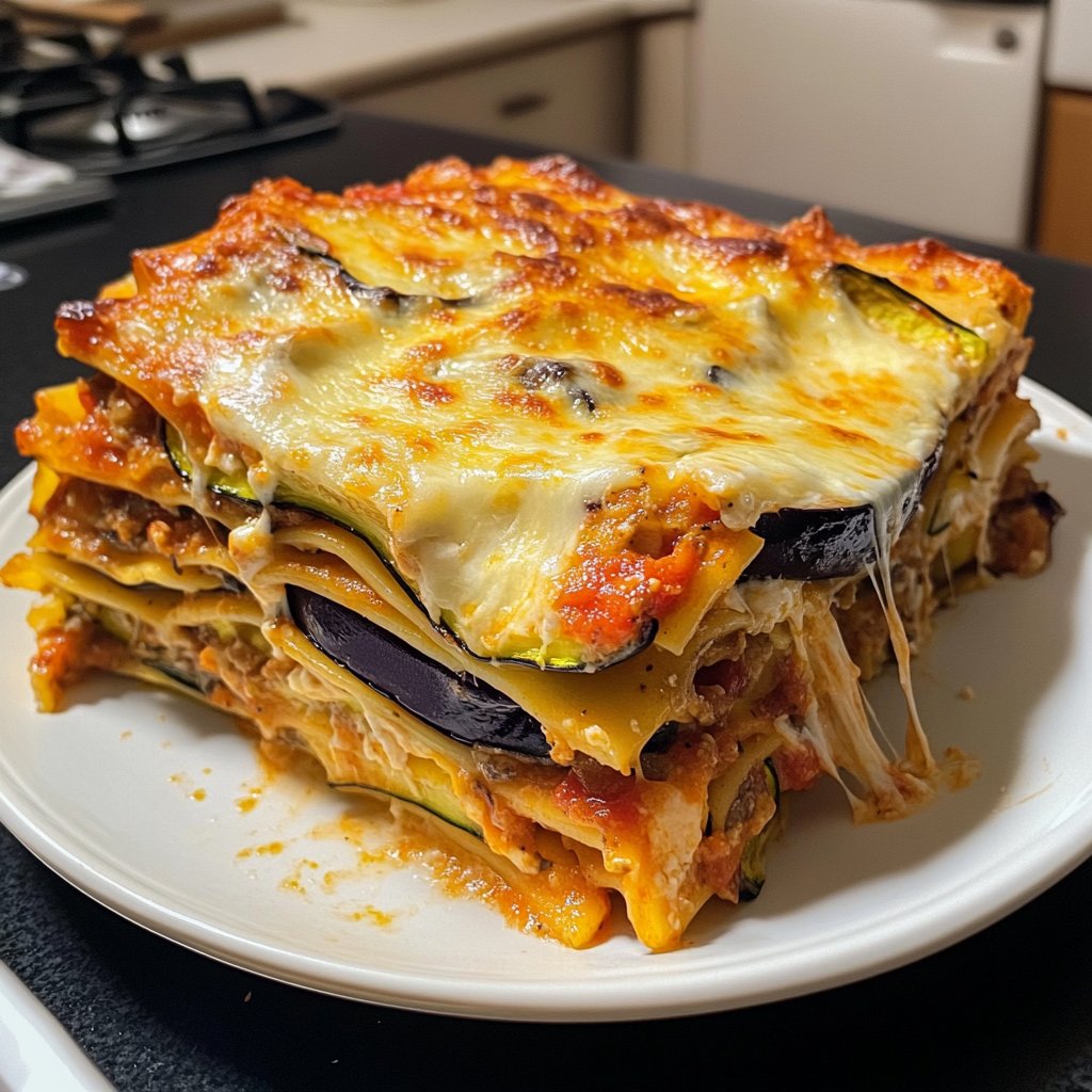 Lasagne mit Zucchini und Aubergine