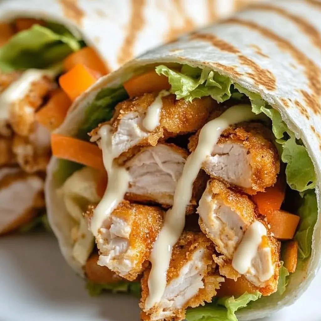 Knuspriger Chicken Ranch Snack Wrap
