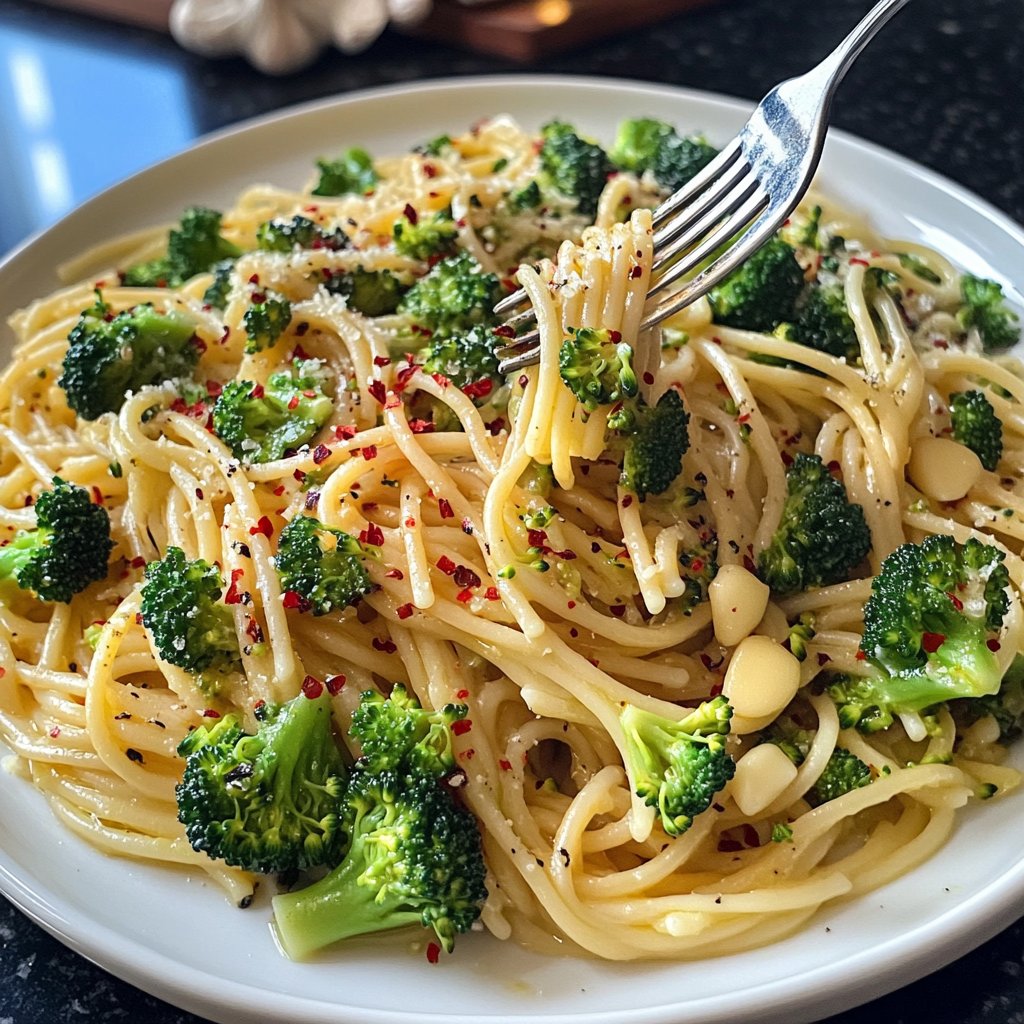 Pasta mit Brokkoli und Knoblauch