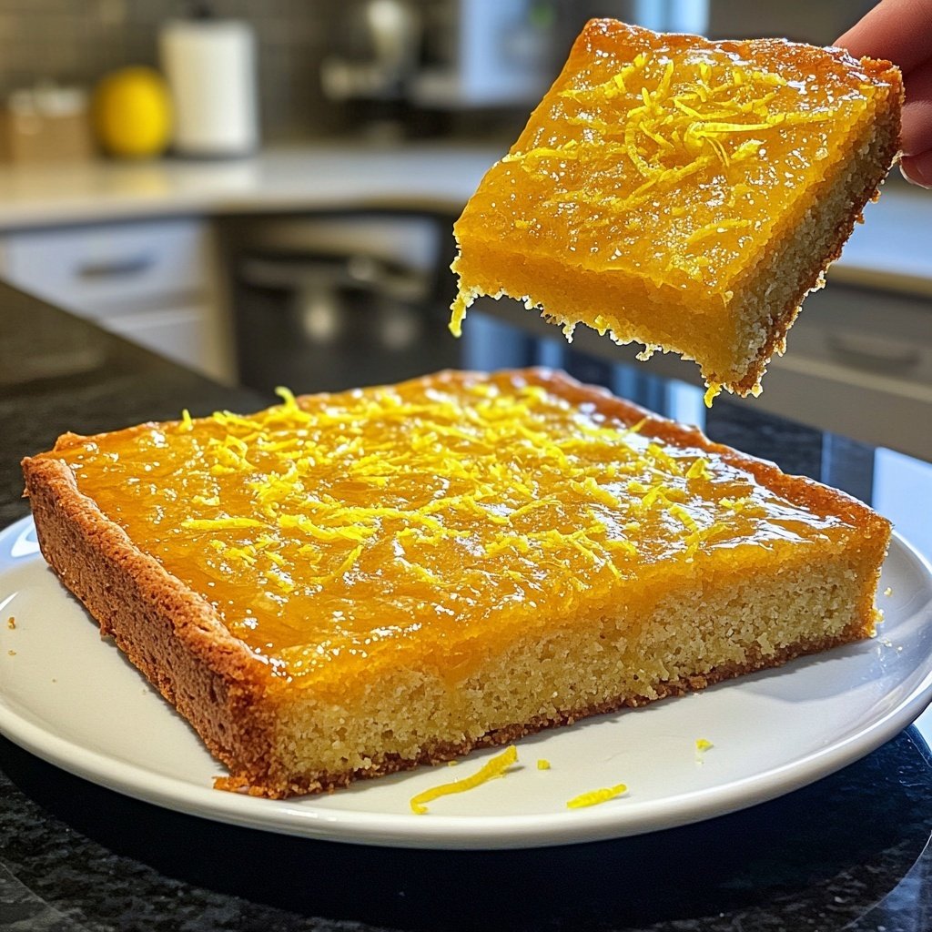 Zitronenkuchen mit Zitronensirup