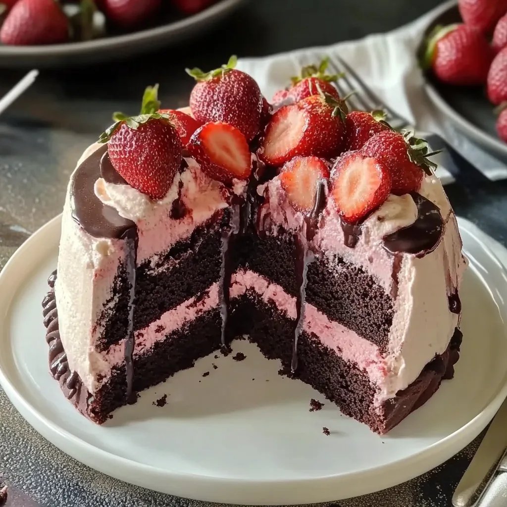 Erdbeer-Schokoladenkuchen