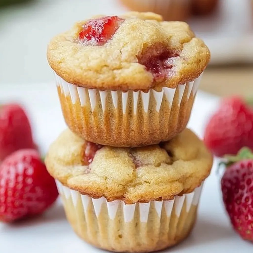 Erdbeer-Bananen-Muffins ohne Zucker