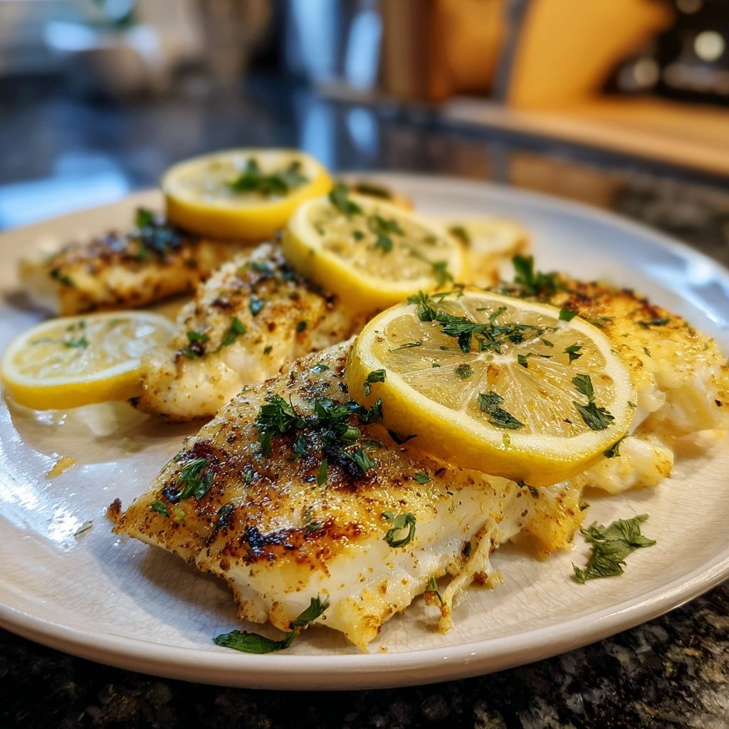 Gesund & Leicht Zitronen-Gegrillter Fisch
