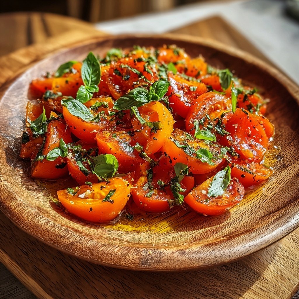 Tomaten Basilikum Salat Zum Grillen