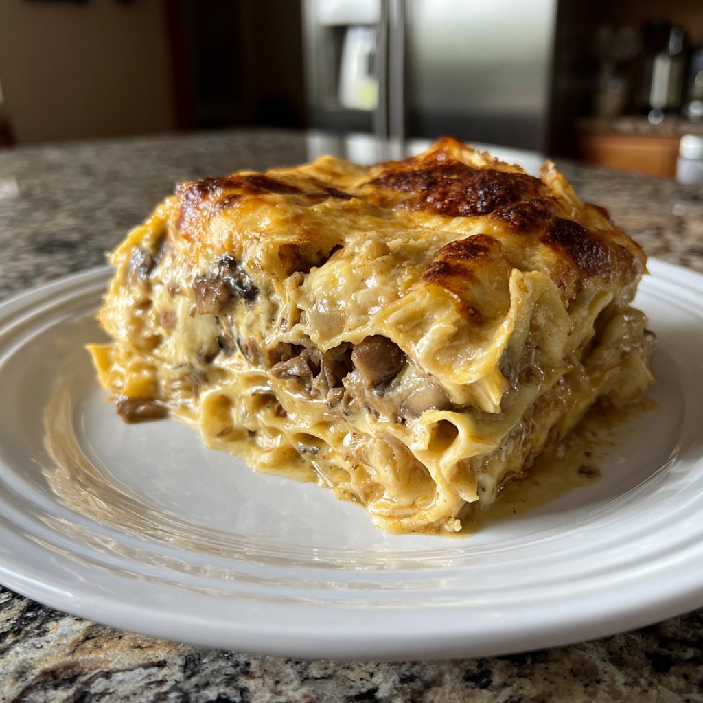 Lasagne mit Pilzen
