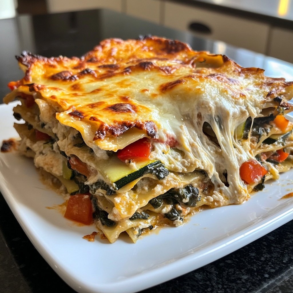 Vegetarische Lasagne mit Gemüse