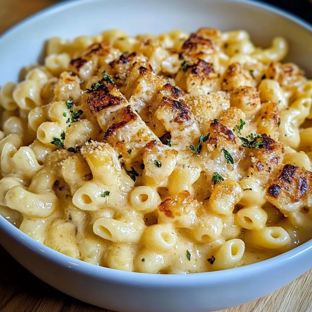 Cremiges Hähnchen Mac and Cheese