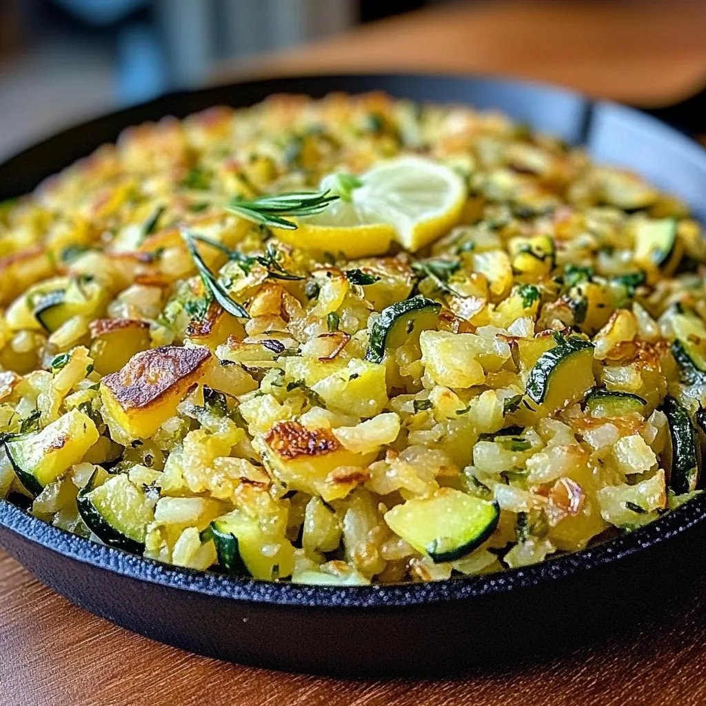 Zucchini-Reis-Pfanne