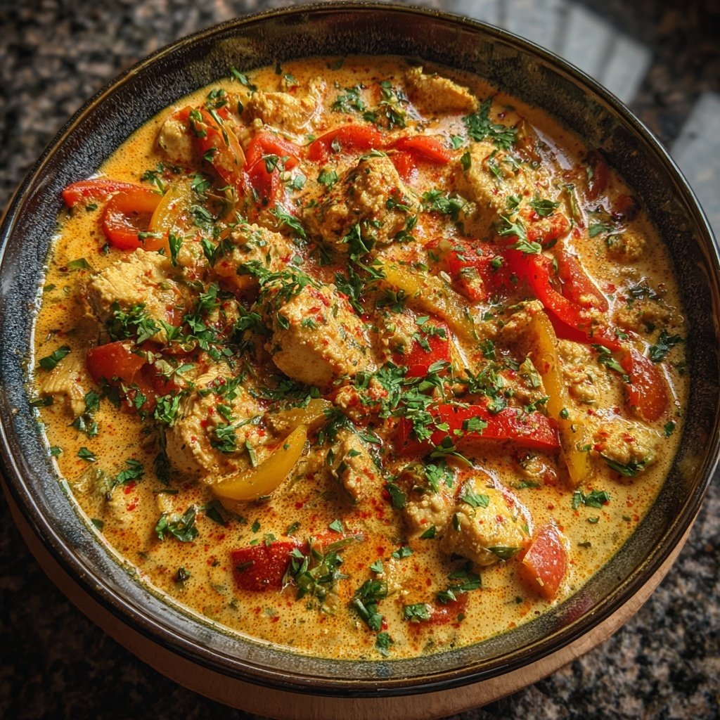 Kalorienarmes Hähnchen Curry