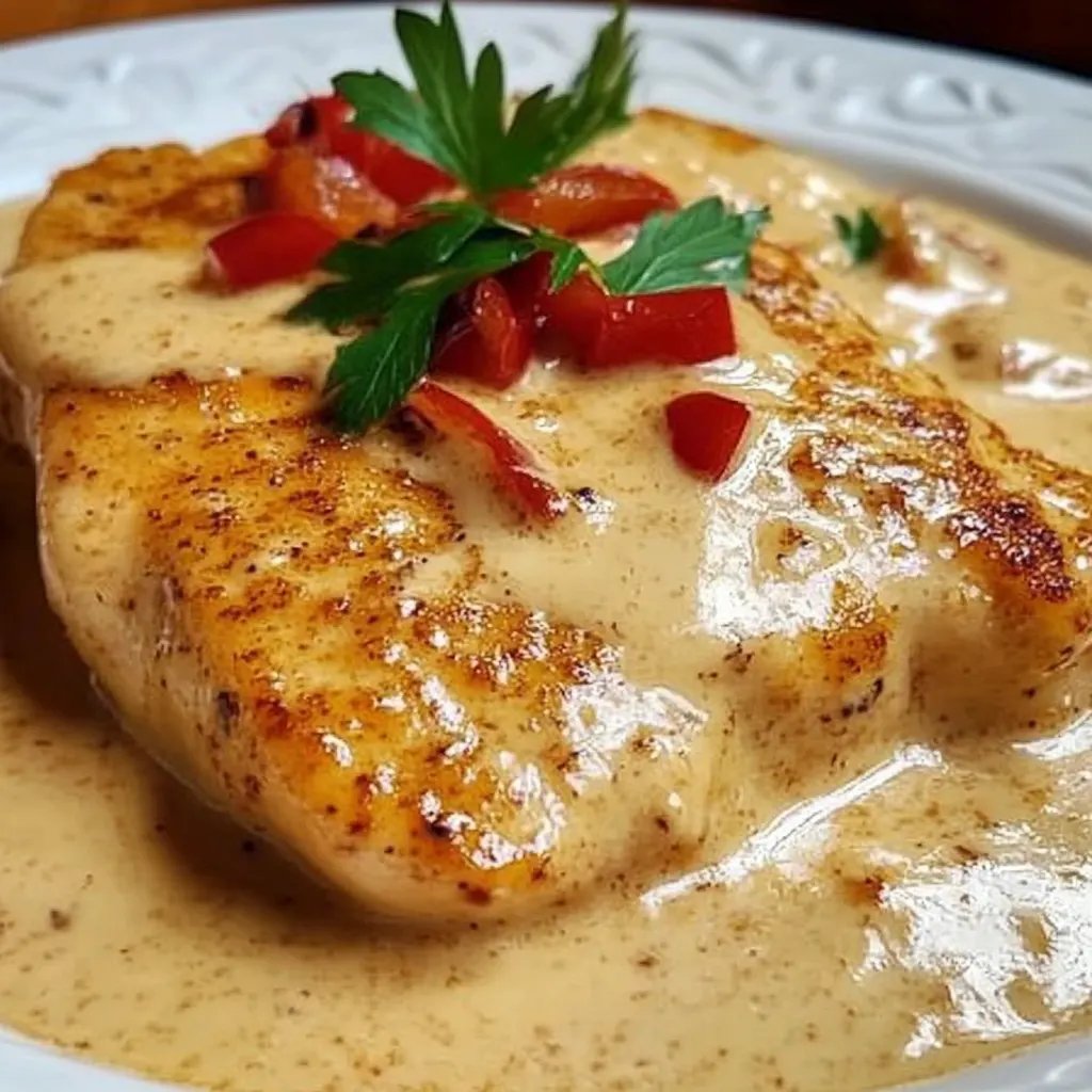 Hähnchenfilet in Frischkäse-Parmesan-Soße