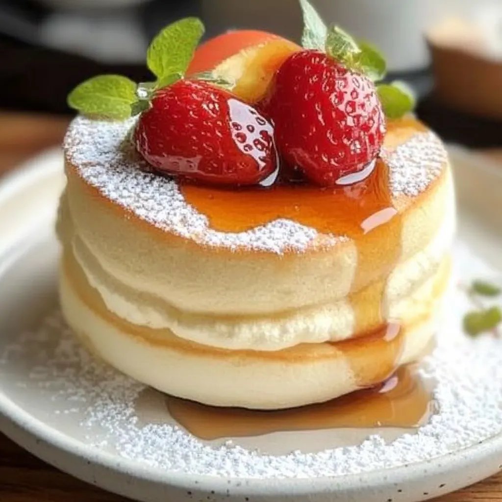 Flauschige japanische Soufflé-Pfannkuchen