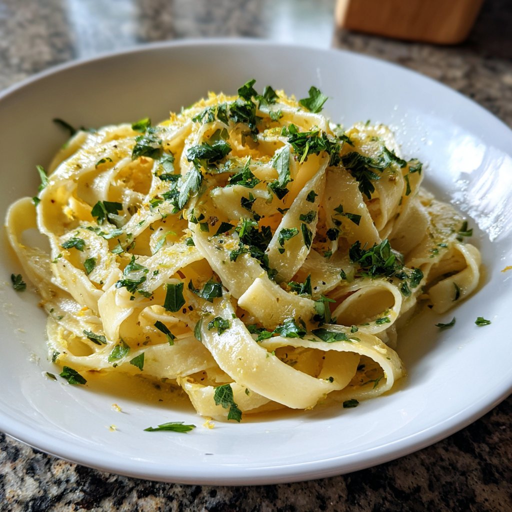 Tagliatelle mit Zitronenbutter