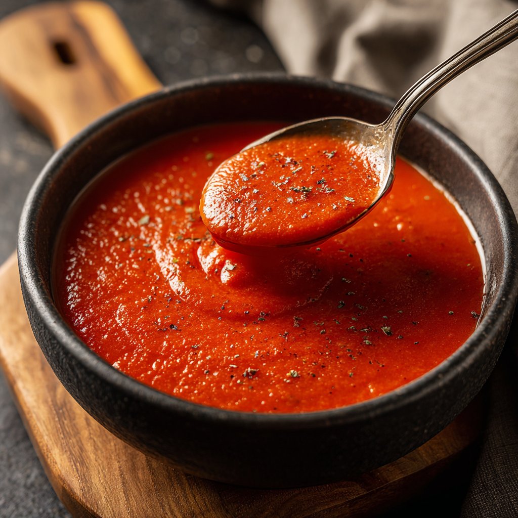 Tomatensuppe mit Sahne