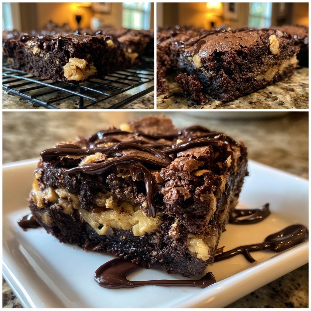 Fudgy Chewy Browkies (Brookies)