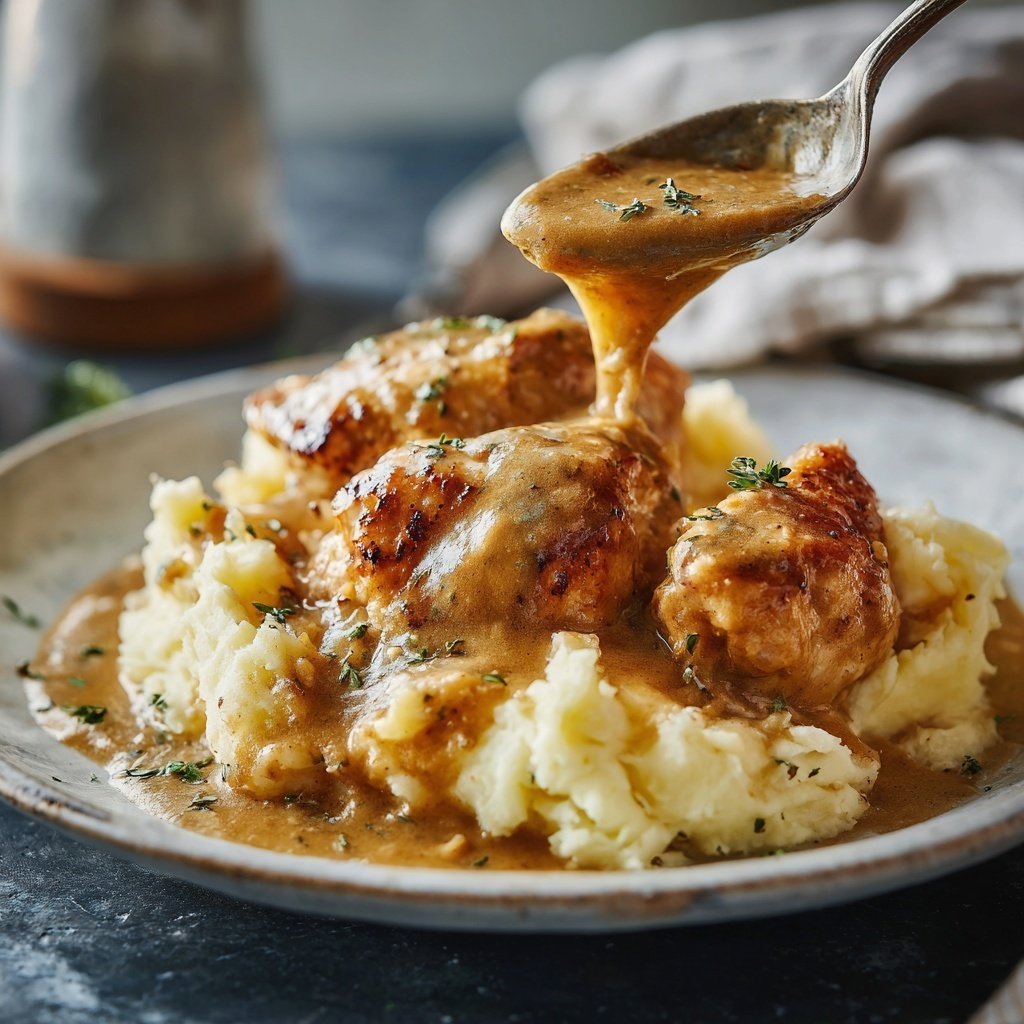 Hausmannskost Cremiges Hähnchen mit Kartoffelpüree